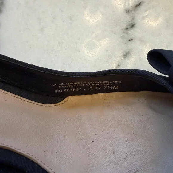 Tory Burch Black and Bronze Beetle Heels Rare - Picture 11 of 12